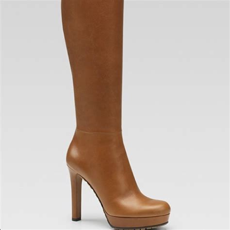 gucci anouk platform boot|Gucci heeled ankle boots.